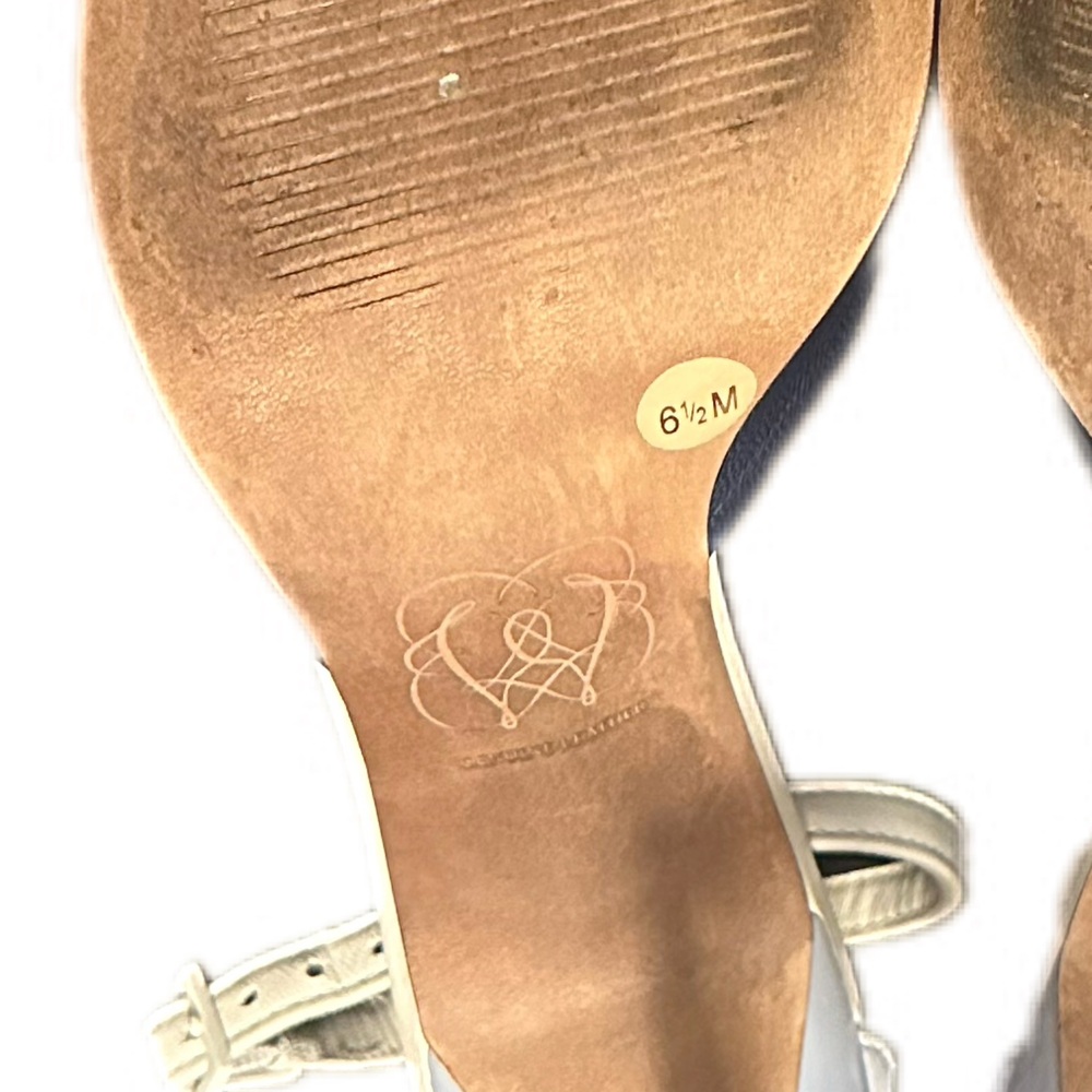 kimberly Whitman For Antonio Melani Leather Pumps Black White‎ Size 6.5 - Picture 12 of 12